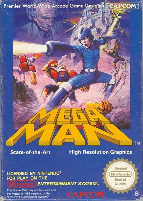 mega man cover art nes.
